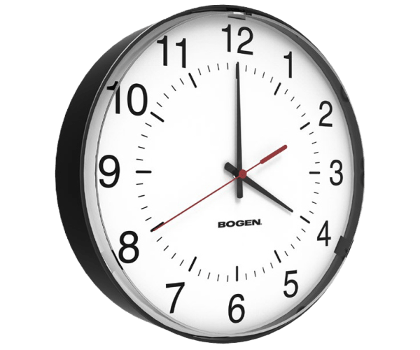 BCAP round standard clock with slimlines